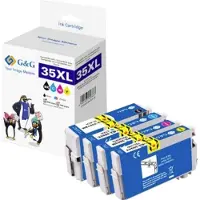 G&G Bläck Kompatibel Svart, Cyan, Magenta, Gul NP-R2-3591-4 GP-E35XLBKCMY-4P