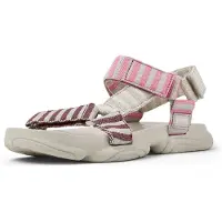 Camper för kvinnor. K201794-008 Sandaler Karst Sandal vit, rosa (37), Karta, Kardborreband, Casual, Återvunnen polyester