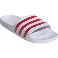 Adidas Pantolette 'ADILETTE AQUA' mörkröd / vit