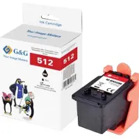 G&G Bläck Kompatibel Svart NC-RG512BK GP-H512BK