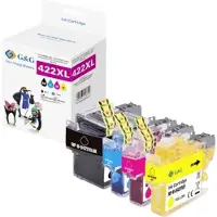 G&G Bläck kombipack Kompatibel Svart, Cyan, Magenta, Gul GP-B422XLBKCMY-4P