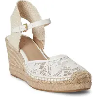 Ralph Lauren Pumps 'ROBBY' ljusbeige / vit