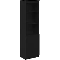 vidaXL Högbord svart ek 50x35x180 cm konstruerat trä