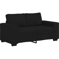 vidaXL 2-sitssoffa svart 160x77x82 cm tyg