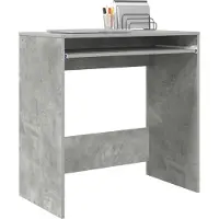 vidaXL Skrivbord med låda Betonggrå 77.5 x 43 x 79 cm Konstruerat trä