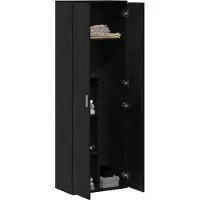 vidaXL Highboard Svart ek 60 x 35 x 180 cm Konstruerat trä