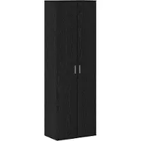 vidaXL Highboard Svart ek 60 x 35 x 180 cm Konstruerat trä