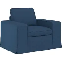 vidaXL Soffa Blå 103 x 80 x 82 cm tyg