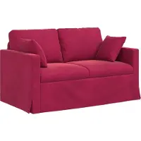 vidaXL Soffa Vinröd 138 x 78 x 80 cm Sammet