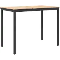 vidaXL Barbord Naturfärg 140 x 80 x 105 cm Massiv furu