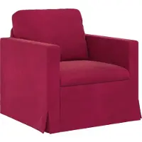vidaXL Soffa Vinröd 78 x 78 x 80 cm Sammet