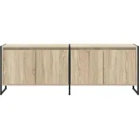 vidaXL TV-skåp Sonoma 140 x 36 x 49,5 cm Konstruerat trä