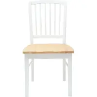 vidaXL Matstolar 2 pcs Vit 50 x 52,5 x 91 cm Massiv Gummiträ