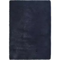 vidaXL Ryamatta med lång lugg NAVARRA marinblå 240x340 cm polyester