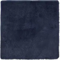 vidaXL Ryamatta med lång lugg NAVARRA marinblå 240x240 cm polyester
