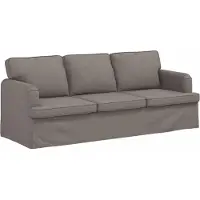 vidaXL Soffset 2 pcs Taupe 144 x 80 x 85 cm tyg