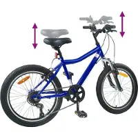 vidaXL Barncykel 24 Tum 6-Speed för 8-12 år gamla Mörkblå