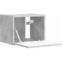 vidaXL TV Vägghylla 2 pcs Betong 39 x 31 x 29,5 cm Konstruerat trä