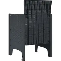 vidaXL Trädgård Stol 2 pcs Antracit 53 x 49 x 85 cm PP