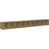 vidaXL TV-bänkset 3 pcs Artisan Ek 37 x 35 x 107 cm Konstruerat trä