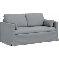 vidaXL Soffa Ljusgrå 158 x 78 x 80 cm tyg