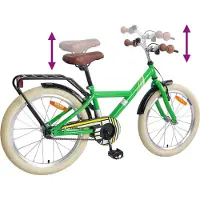 vidaXL Barncykel 24 Tum för 8-12 år gamla Grön