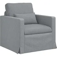 vidaXL Soffa - - 78 x 78 x 80 cm - Ljusgrå - Metallram - Armstöd i trä