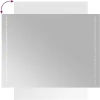 vidaXL Badrumsspegel LED 60x80 cm