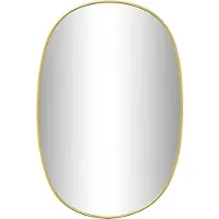 vidaXL Väggspegel guld 50x35 cm