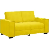 vidaXL 2-sitssoffa gul 160x78x84 cm sammet