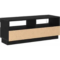 vidaXL TV-skåp Svart Ek 100 x 35 x 40 cm Konstruerat trä