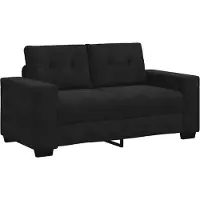vidaXL Loveseat soffa svart 120 cm sammet