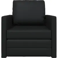 vidaXL Soffsäng 60cm Svart Konstläder