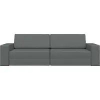 vidaXL Soffsäng Mörkgrå 245 x 78 x 77 cm tyg