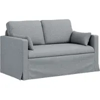 vidaXL Soffa Ljusgrå 139 x 78 x 80 cm tyg