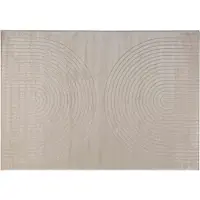 vidaXL Områdesmattor Rektangulär GALATI Beige 170 x 120 cm Polyester