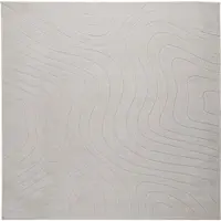 vidaXL Områdesmattor Fyrkantig PALMERAS Kräm 200 x 200 cm Polyester