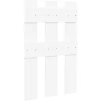 vidaXL Väggmonterad Klädhängare Vit 65 x 3 x 100 cm Konstruerat trä