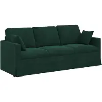 vidaXL Soffa Mörkgrön 198 x 78 x 80 cm Sammet