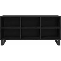 vidaXL TV-skåp Svart Ek 103,5 x 30 x 50 cm Konstruerat trä