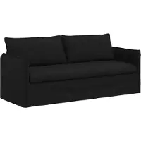 vidaXL Soffa Svart 196 x 82 x 85 cm tyg