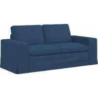 vidaXL Soffa Blå 182 x 80 x 82 cm tyg