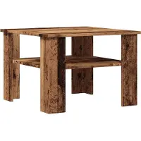 vidaXL Kaffebord Gammalt Trä 60X60X42 Cm Material Träbaserat