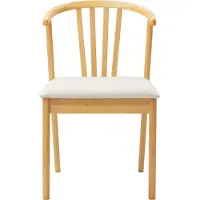 vidaXL Vintage matstol - - Naturlig och Ljus - Massivt gummiträ - 50,5 x 61 x 80,5 cm