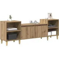 vidaXL TV-skåp Artisan Ek 160 x 35 x 55 cm Konstruerat trä