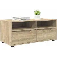 vidaXL TV-skåp med låda Sonoma-ek 100 x 48 x 43 cm Konstruerat trä