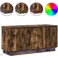vidaXL TV-skåp Rökt ek 100 x 38 x 49 cm Konstruerat trä