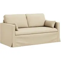 vidaXL Soffa Kräm 158 x 78 x 80 cm tyg
