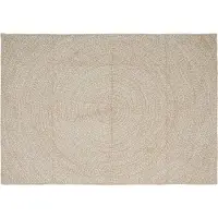 vidaXL Områdesmattor Rektangulär Naturlig och vit 240 x 340 cm Jute