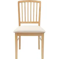 vidaXL Matstolar 2 pcs Naturfärg 50 x 52,5 x 91 cm Massiv Gummiträ